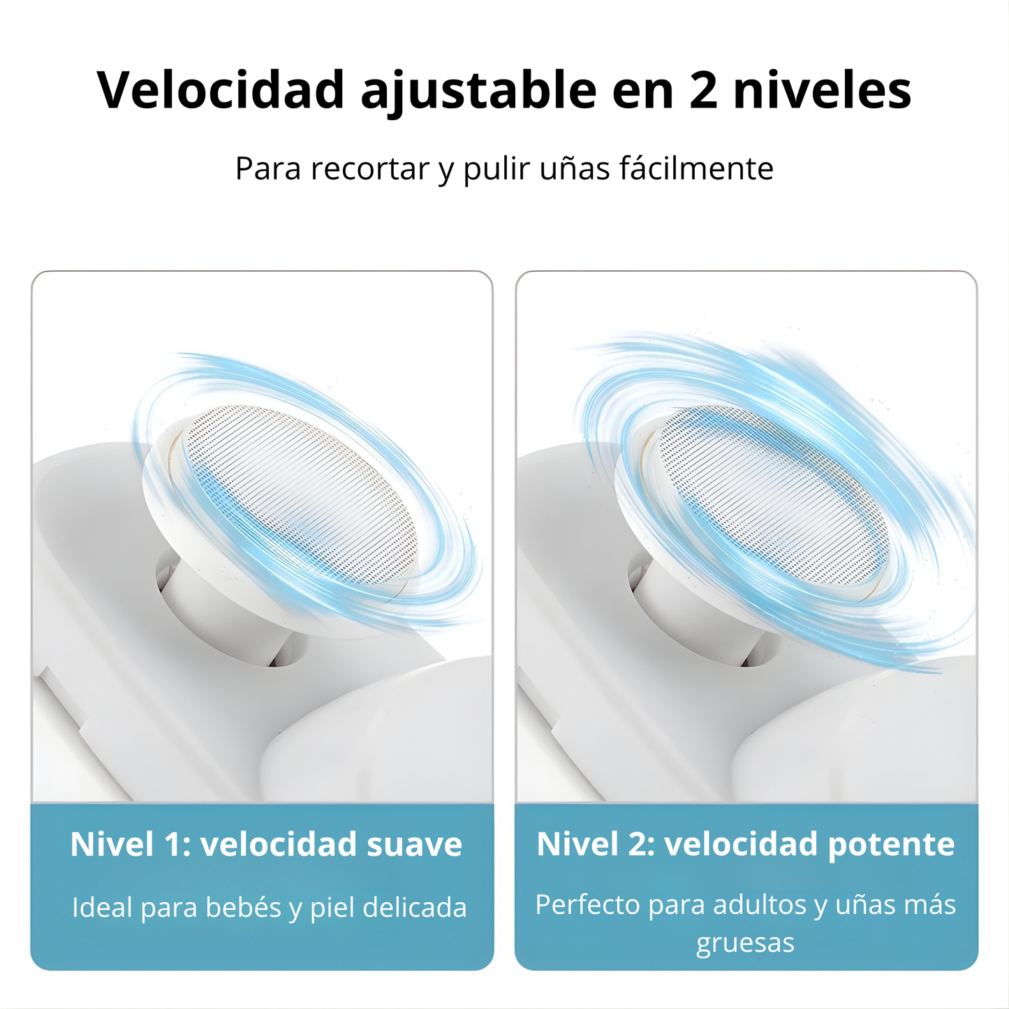 Cortauñas Inteligente Recargable 3 en 1